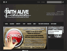 Tablet Screenshot of faithaliveconnection.org